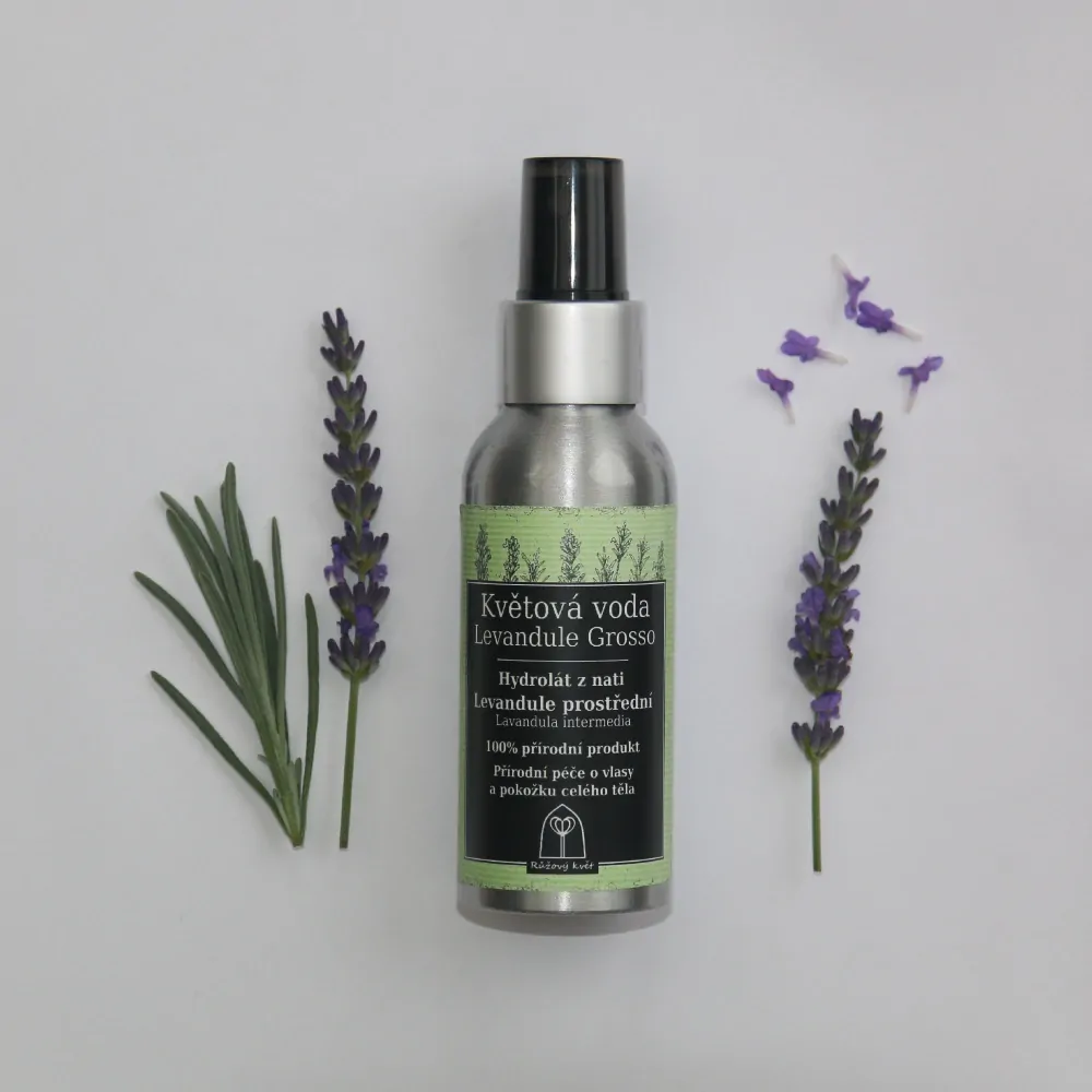 Květová voda / hydrolát Levandule Grosso ve spreji, 100 ml