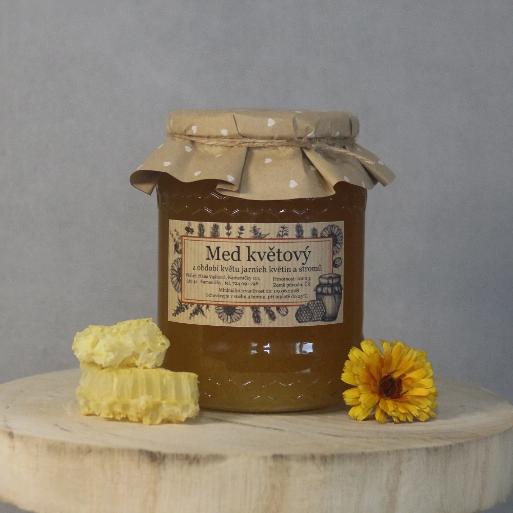 Včelí med květový 1000 g