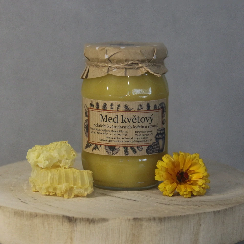 Včelí med květový 500 g