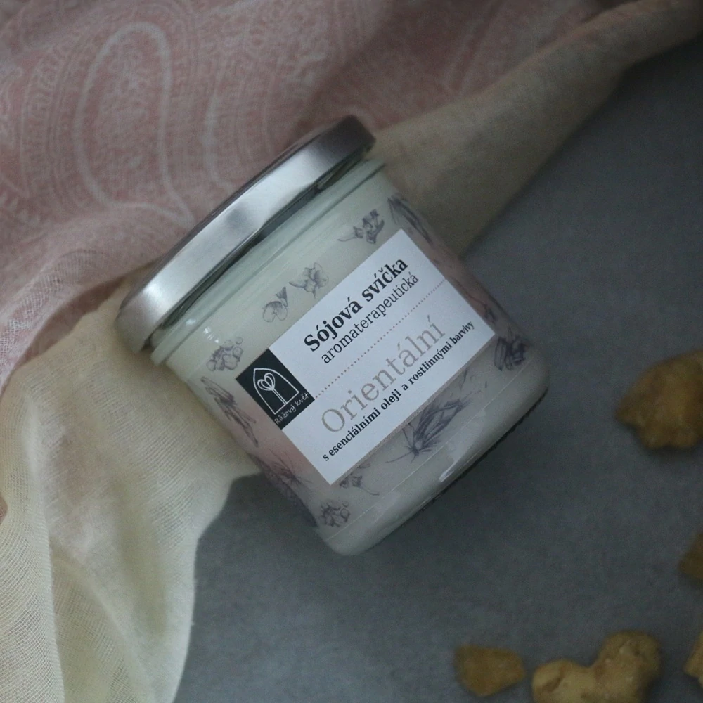Aromaterapeutická sójová svíčka "Orientální" 120 g