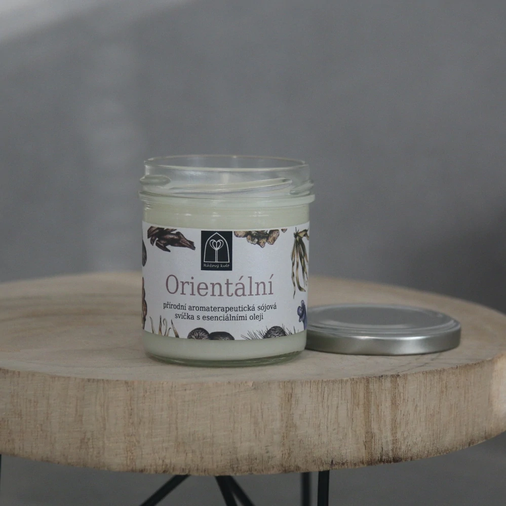 Aromaterapeutická sójová svíčka "Orientální" 120 g