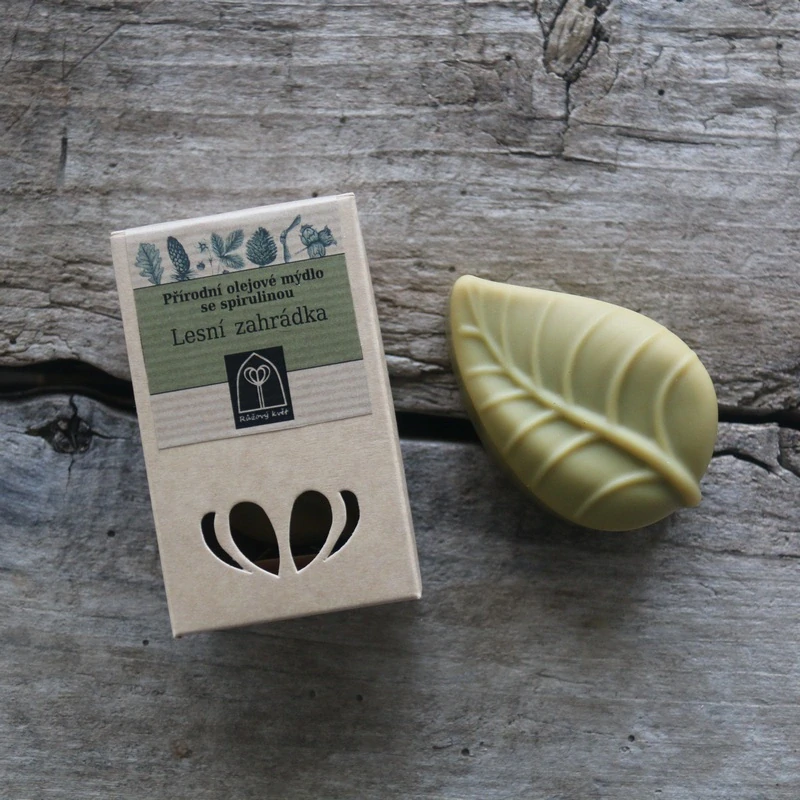 Přírodní mýdlo se spirulinou Lesní zahrádka 85 g