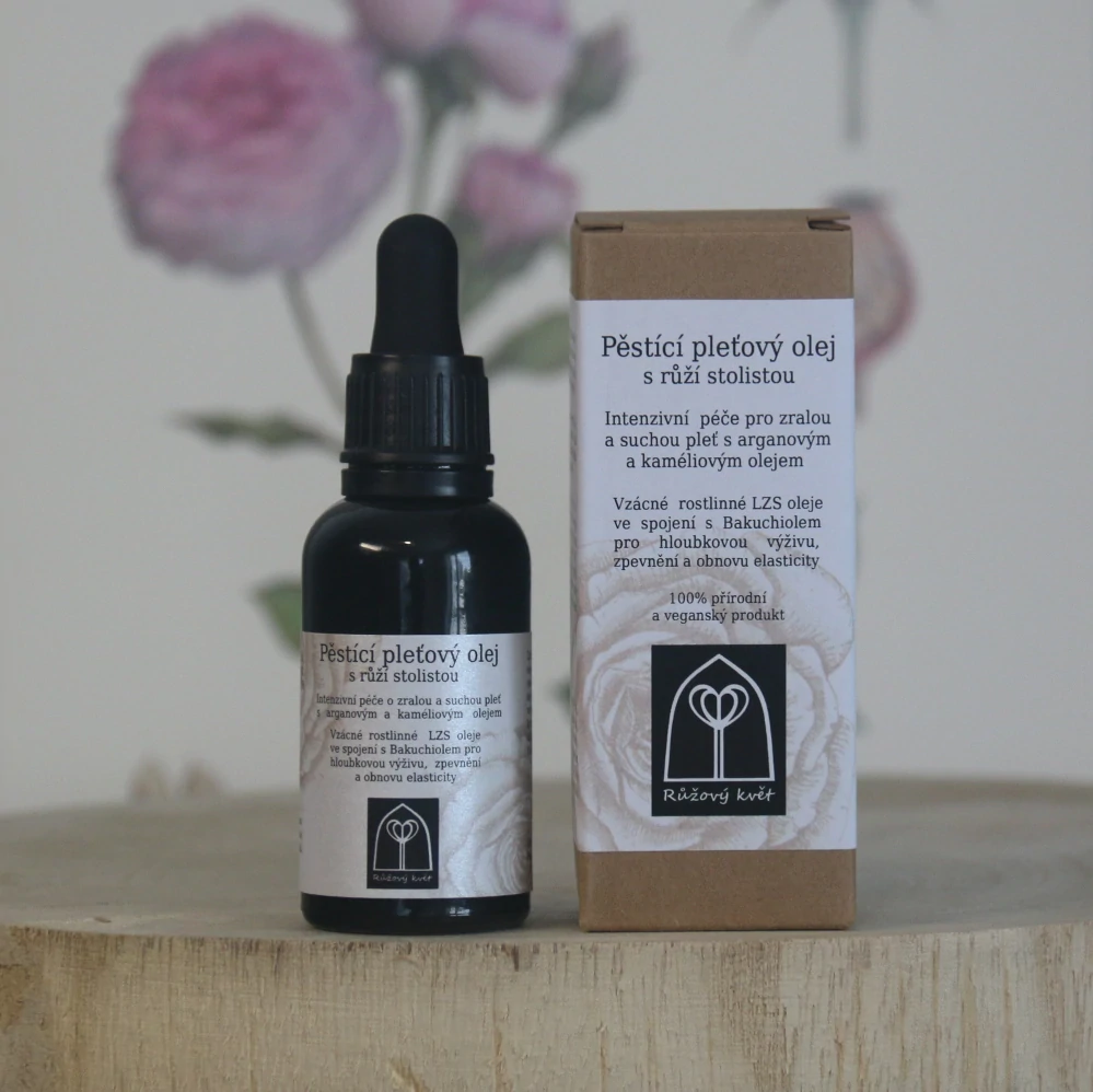 Pěstící pleťový olej s růží stolistou 30 ml