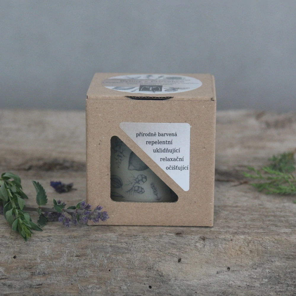 Aromaterapeutická sójová svíčka "Byliny z Provence" 120 g