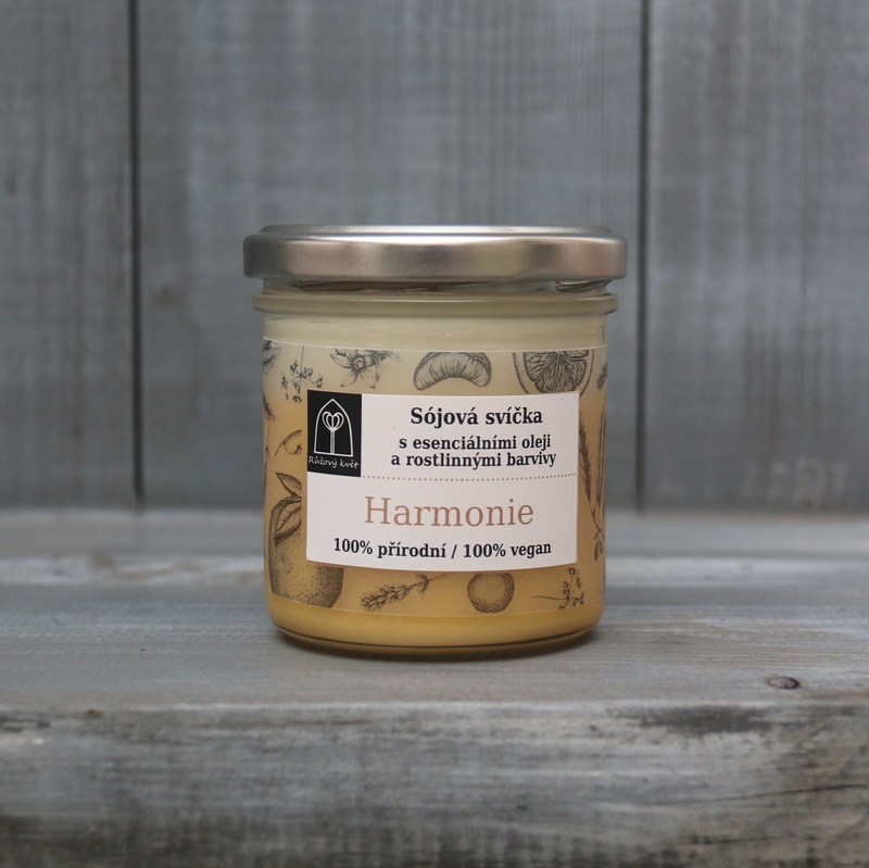 Aromaterapeutická sójová svíčka "Harmonie / Harmony" 120 g