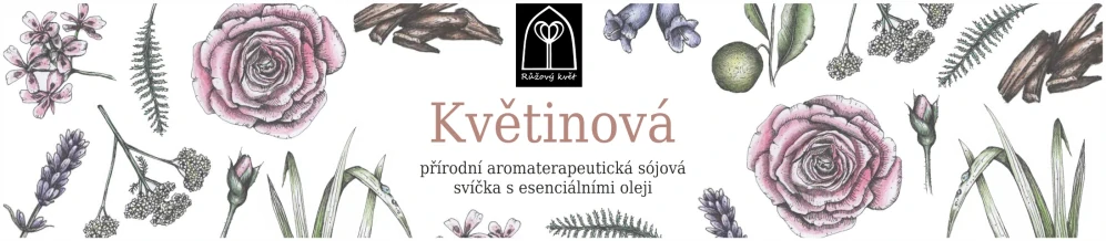 Aromaterapeutická sójová svíčka "Květinová" 120 g