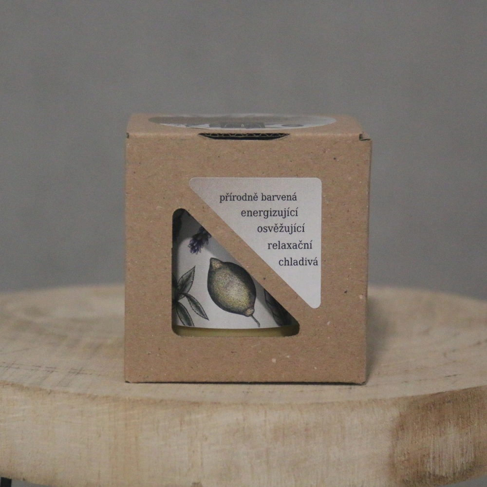 Aromaterapeutická sójová svíčka "Středomořská" 120 g