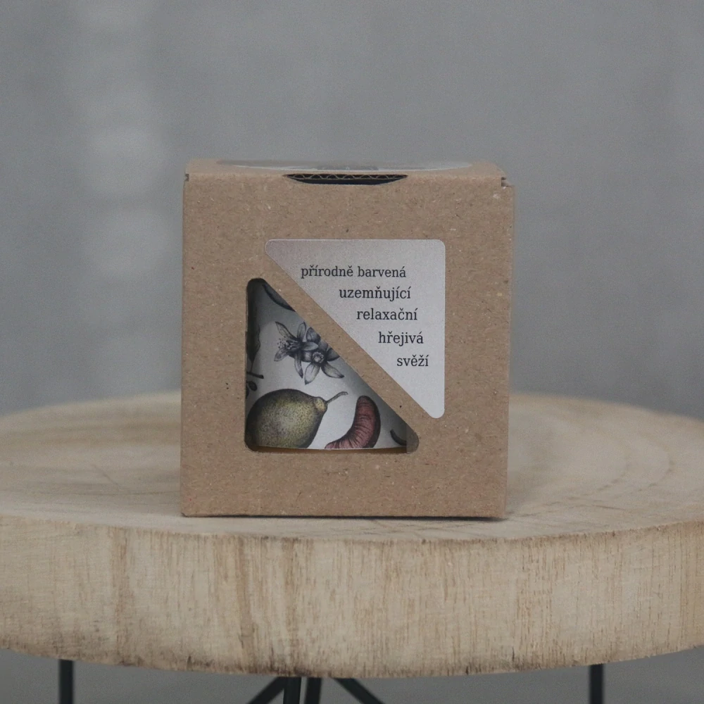 Aromaterapeutická sójová svíčka "Citrusové dřevo" 120 g