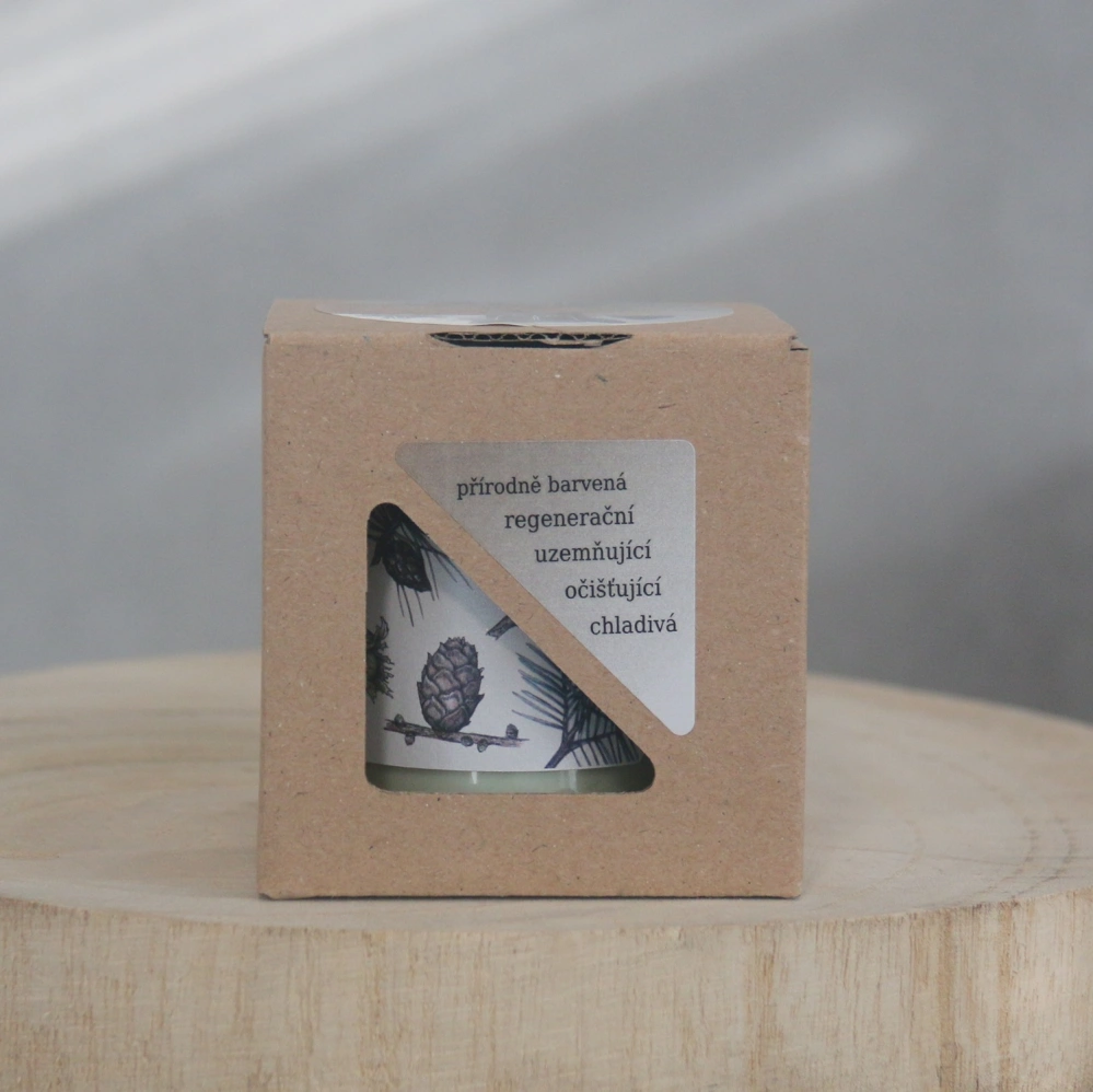 Aromaterapeutická sójová svíčka "Hluboký les" 120 g