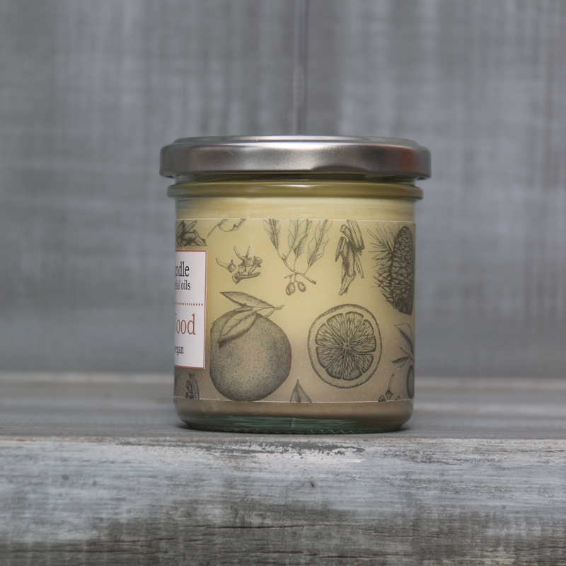 Aromaterapeutická sójová svíčka "Citrusové dřevo / Citrus Wood" 120 g
