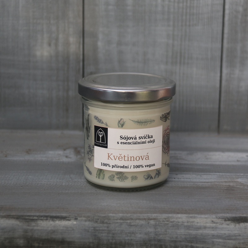 Aromaterapeutická sójová svíčka "Květinová / Floral Freshness" 120 g