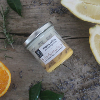 Aromaterapeutická sójová svíčka "Středomořská" 120 g