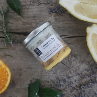 Aromaterapeutická sójová svíčka "Středomořská" 120 g