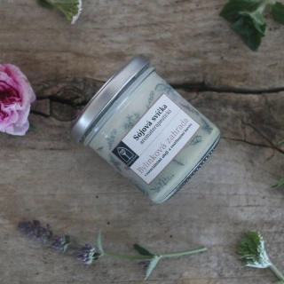 Aromaterapeutická sójová svíčka "Bylinková zahrada" 120 g
