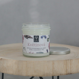Aromaterapeutická sójová svíčka "Květinová" 120 g