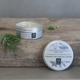 Aromaterapeutická sójová svíčka Ylang-ylang, hřebíček a litsea cubeba 145 g